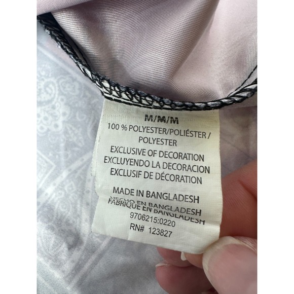 Surf Society Swimwear Bandana Button Down Short Sleeve Shirt‎ Men's Size Medium - Picture 4 of 9